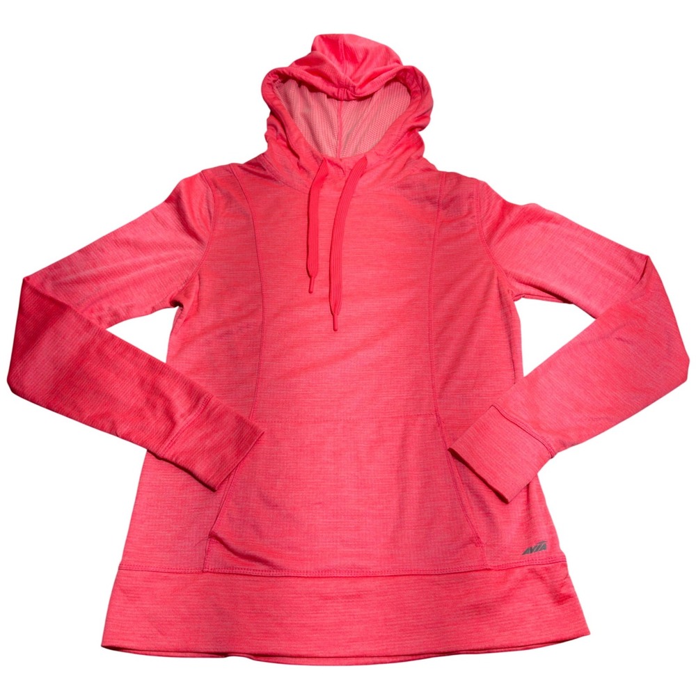 Avia Hoodie Activewear Top Womens Small Pink Long Sleeve RH8M058 Kangaroo Pocket
